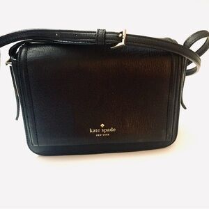 KATE SPADE New York Abela Leather Crossbody Bag, black